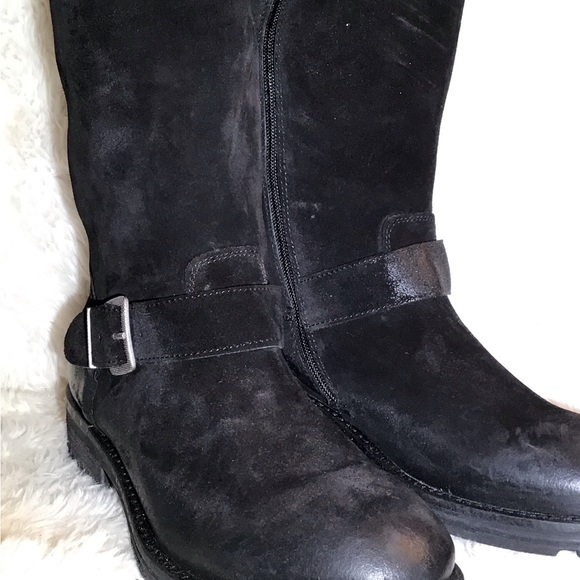 L’idea by Lori black leather/suede riding boots - Picture 4 of 9